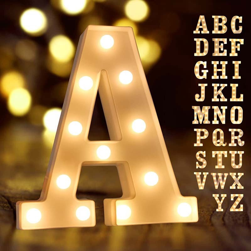 Marquee Letters Led Number For Wedding Custom Giant Logo Large A-Z Light Up