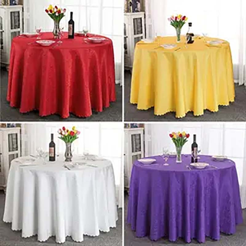 custom round outdoors party banquet wedding spandex velvet tablecloth table cloth