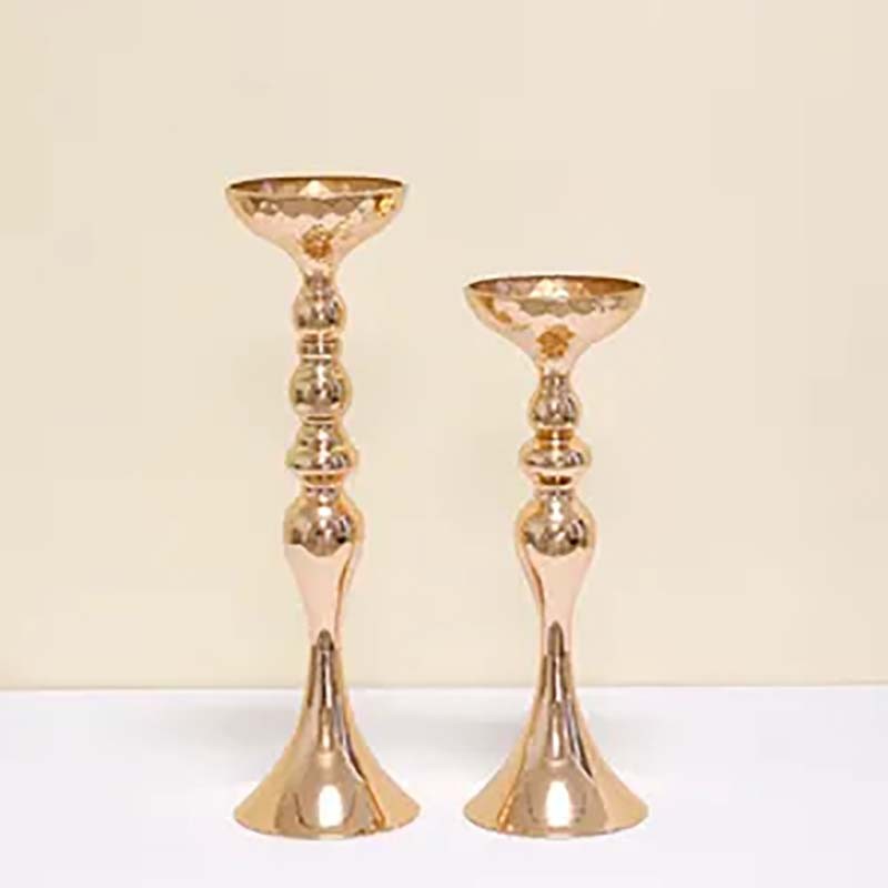 Wedding Party Decorations Golden Iron Lanterns Candle Jars Iron Golden Flower Stand