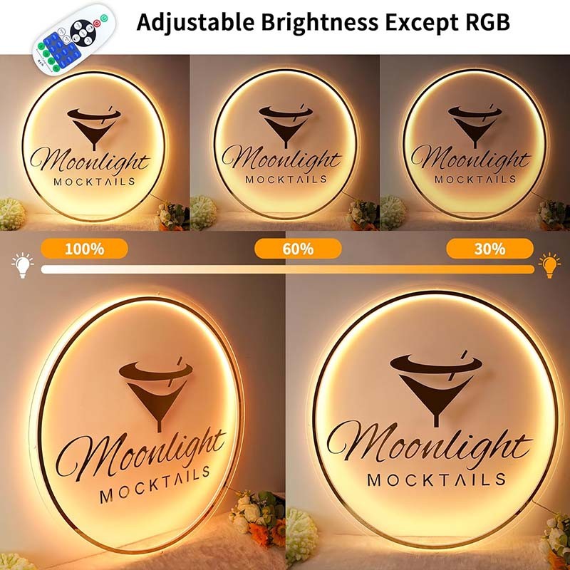 Barber Neon Sign for Barber Shops Decor Colorful Neon Light Round LED Neon Sign