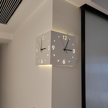 New Nordic Bed Wall Lamp Sensor Wall Lights Charging Clock Modern Wall Light Metal Living Room Plastic LED PVC Square