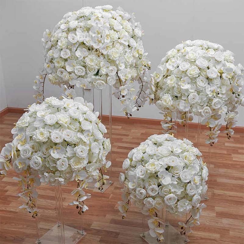 large white flower balls rose artificial flower balls hydrangea flower ball wedding centerpieces for party table