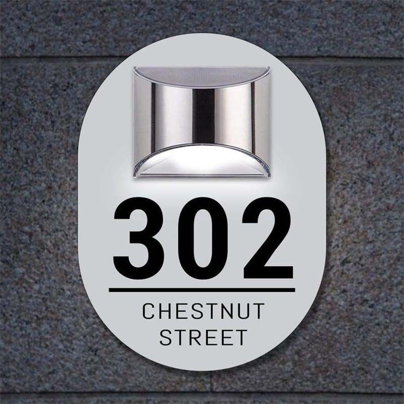 long time use Outdoor water proof Number Light Solar for Houses Mailbox, Patio Wall-Mounted or Floor-Plugged Address