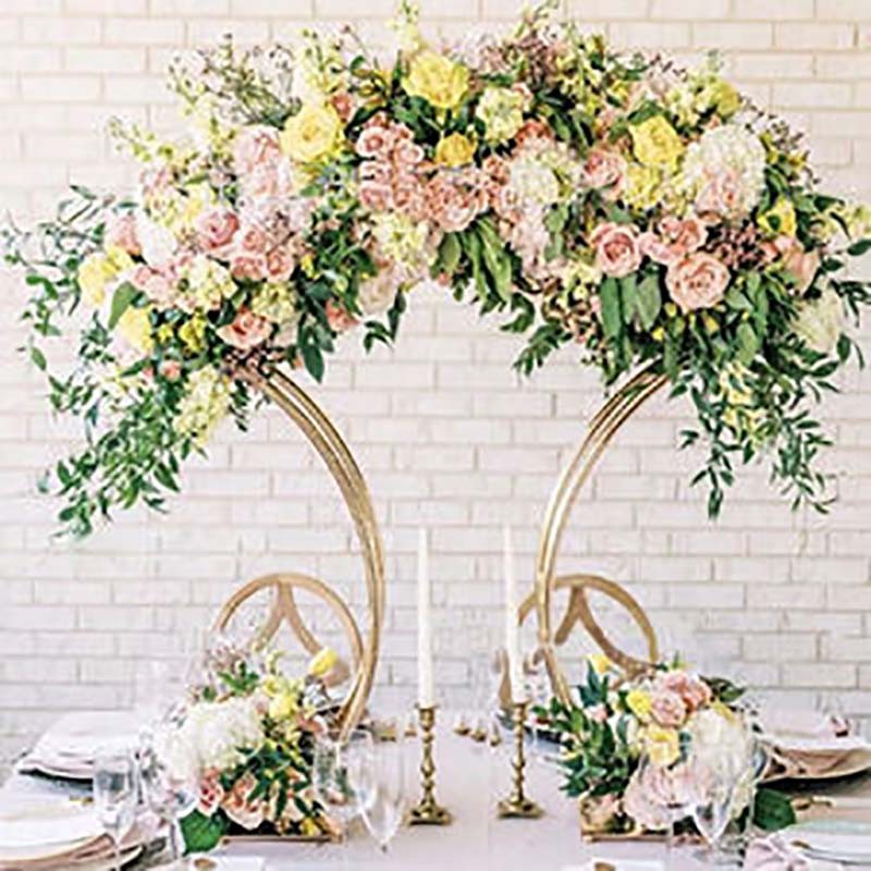 Modern gold metal Nordic articles home decor gifts wedding decor table centerpiece decorative flower stand