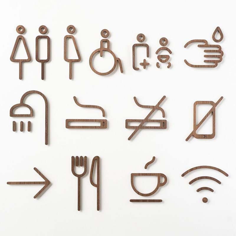 3D Small Icons wall letters metal letters signage for shop store company signs