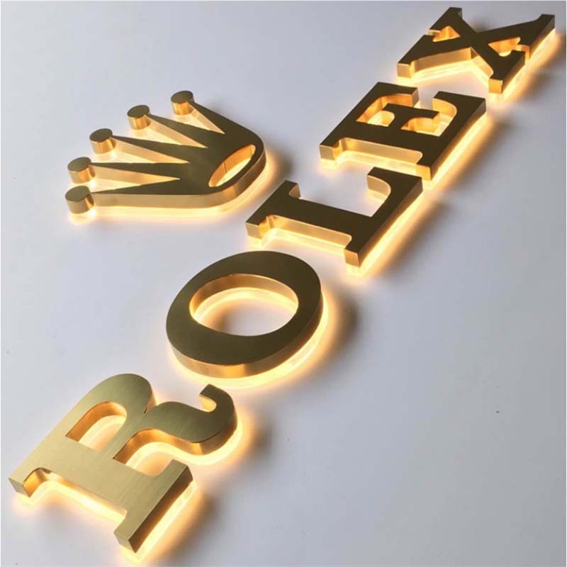 High Quality Custom led Letter sign Factory Cheaper 3d logo Backlit sign Led sign Letter Light Business Signage