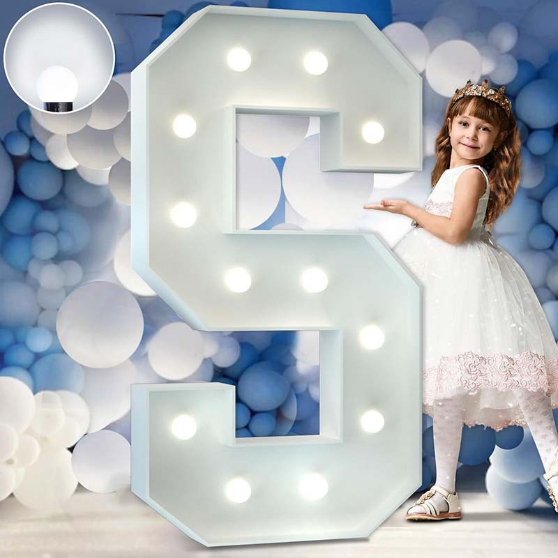 Marquee Letters Led Number For kids Custom Giant Logo Large A-Z Light Up