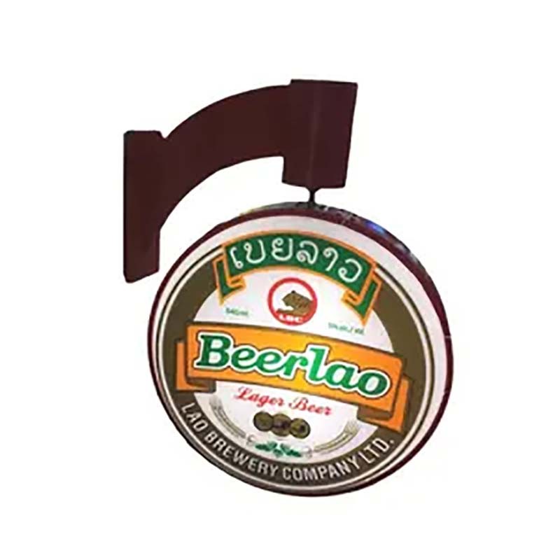 Custom Shop Wall Hanging Double-sided Circular light box Signboard Pattern Outdoor Signboard Led light box