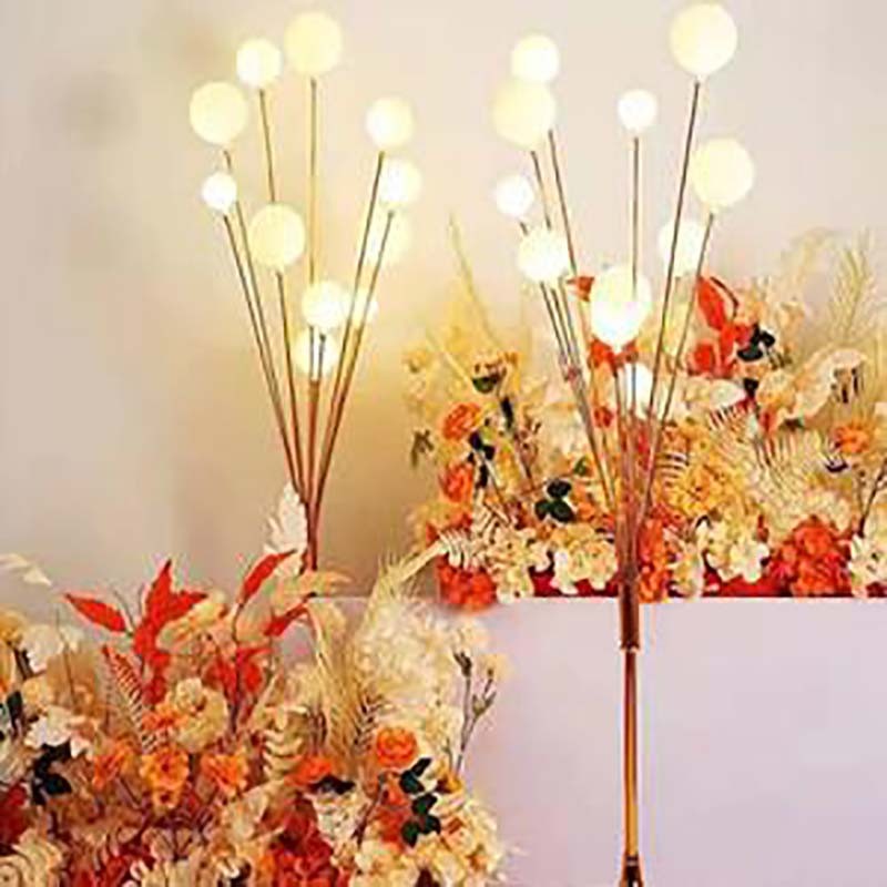 round shape head led wedding banquet floor centerpiece light stand Wedding Walkway Light LED stage lamp