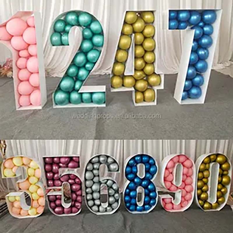 Wedding Decorations Acrylic Letter Balloon Box For Baby Shower