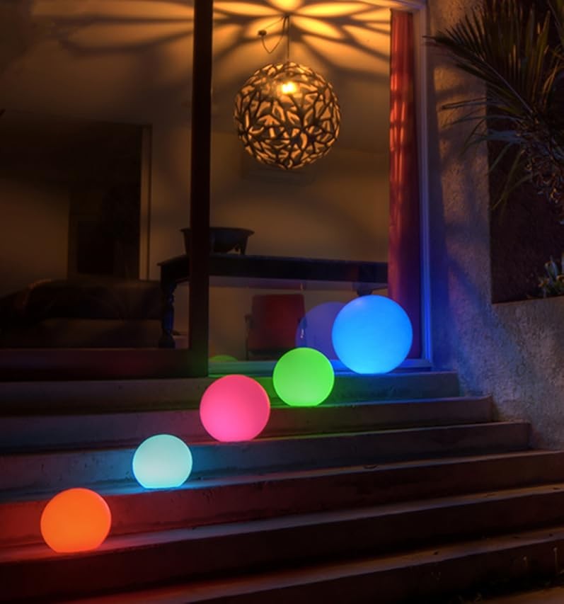 Party Decoration Lighting Sphere 40Cm 60Cm Inflatable Hanging Ball Garden Lights Outdoor Led Ball