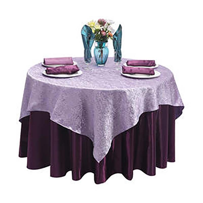 Factory selling cheap round wedding table cloth for hotel